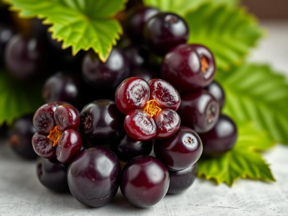 Femme boit du jus de raisin, dans son jardin